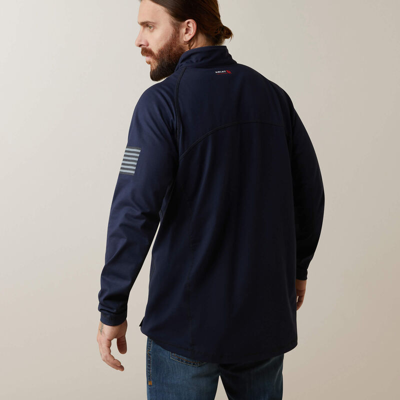 FR Combat Stretch Patriot 1/4 Zip Work Shirt