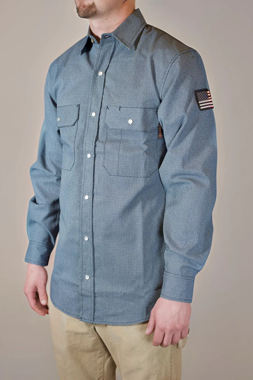 Static FR Pearl Snap Work Shirt