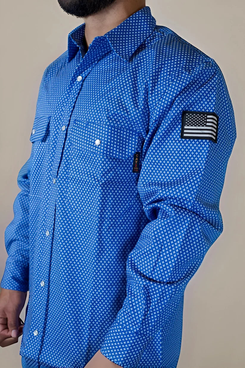 Static FR Pearl Snap Work Shirt