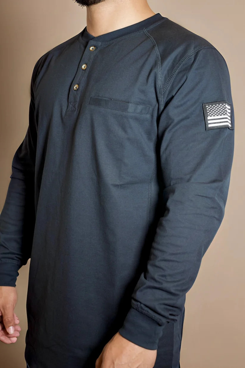 Static FR 3 Button Henley Shirt