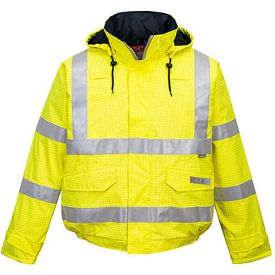 PortWest Hi Vis Bomber Jacket