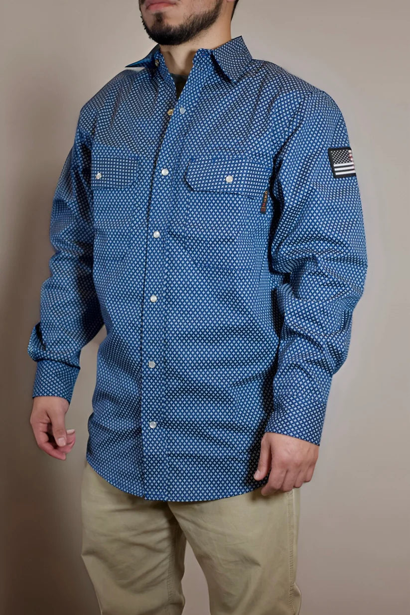 Static FR Pearl Snap Work Shirt